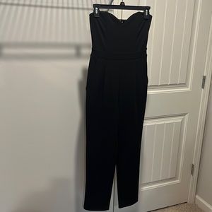 Express Strapless Black Jumpsuit Size 0